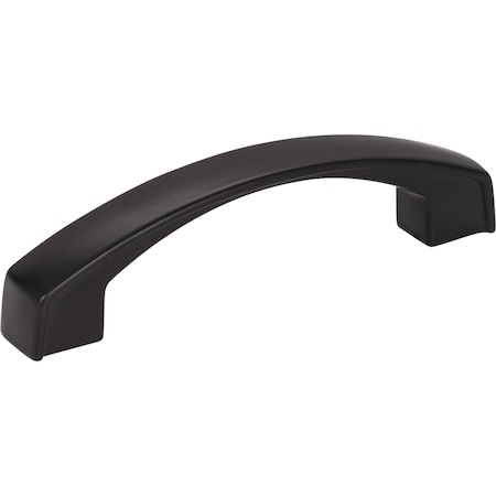 Jeffrey Alexander 96 mm Center-to-Center Matte Black Merrick Cabinet Pull 549-96MB